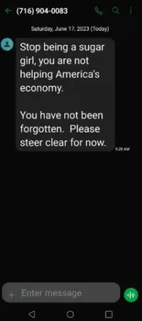 Luke Wenke text message screenshot
