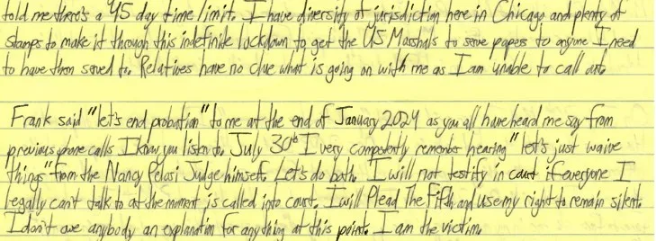 Luke Wenke letter Olean Buffalo
