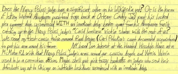 Luke Wenke letter Olean cyberstalker Buffalo