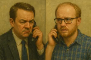 ANGRY DEFENDANT AND PUBLIC DEFENDER TALKING ON THE PHONE
