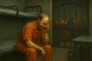 generic inmate orange jumpsuit solitary confinement