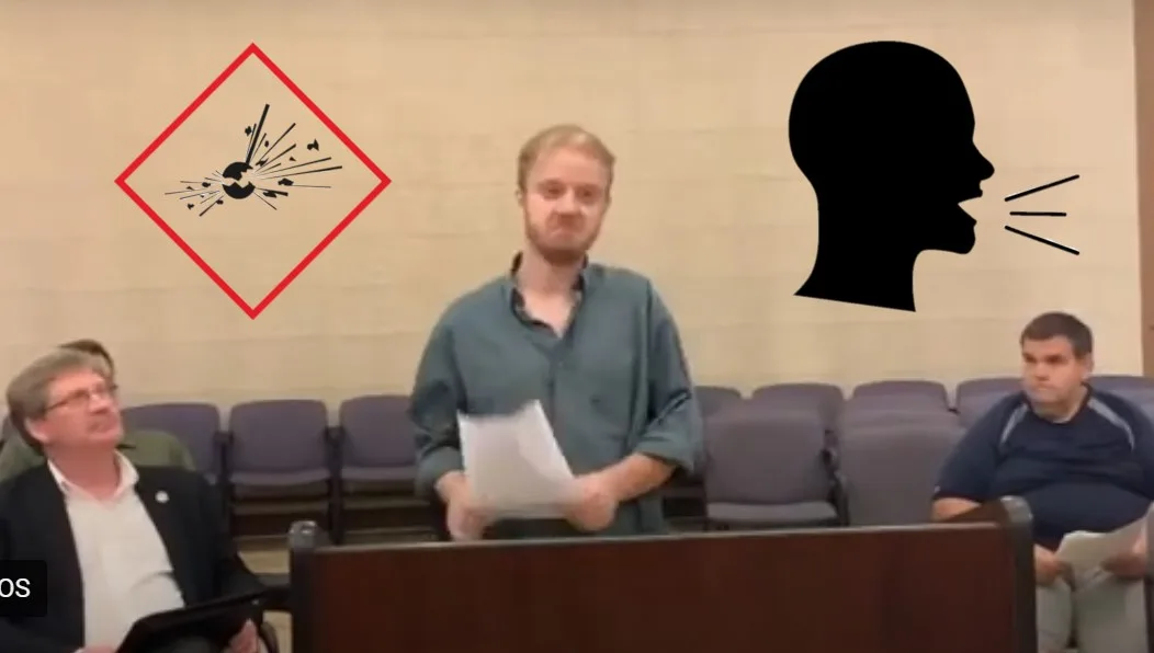 Luke Wenke Olean City Council meeting cyberstalker