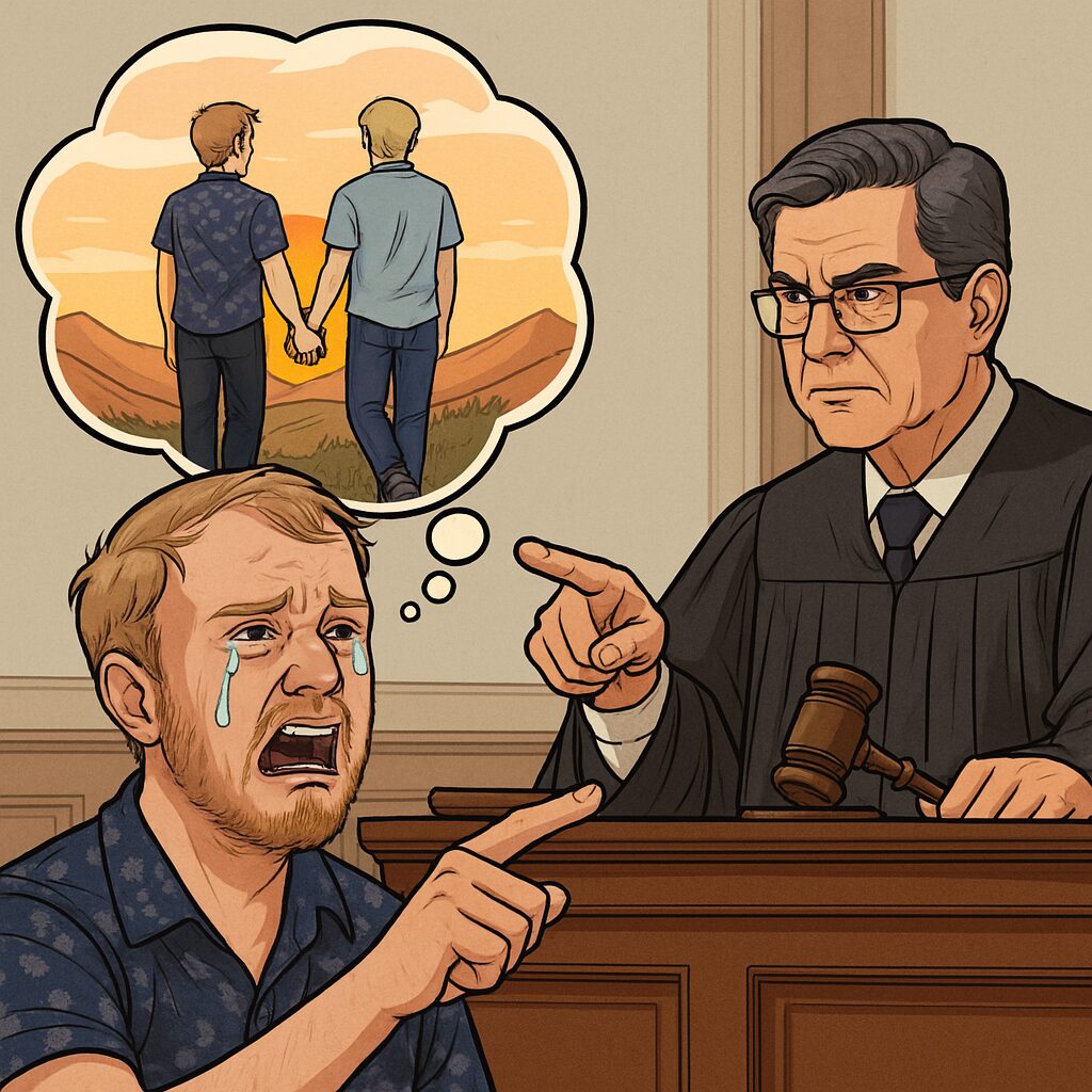 angry defendant judge pointing fingers courtroom romantic fantasy