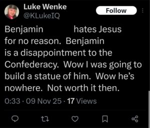 luke wenke cyberstalker ryan benjamin teeter obsession tweet twitter x north carolina olean ny