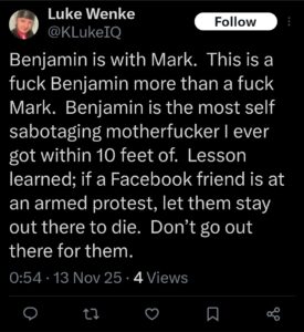Luke Wenke Twitter Ryan Teeter obsession Twitter X