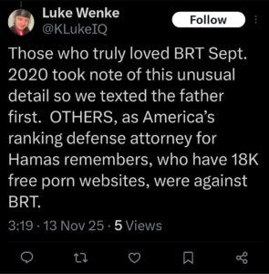 Luke Wenke Twitter Ryan Teeter obsession Twitter X