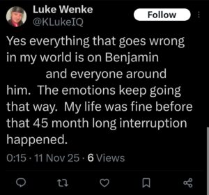 Luke Wenke Twitter Ryan Teeter obsession Twitter X