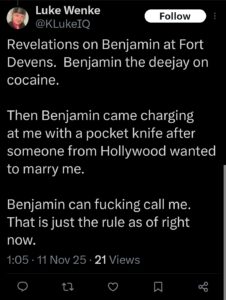 Luke Wenke Twitter Ryan Teeter obsession Twitter X