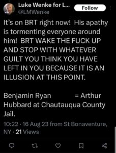 luke wenke ryan benjamin teeter obsession twitter x screenshot 2023 