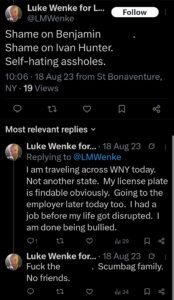 luke wenke x twitter benjamin ryan teeter obsession 2023