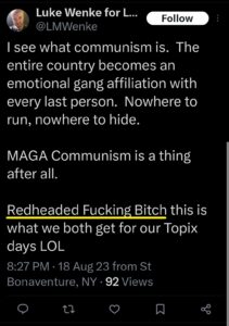 luke wenke topix tweet obsessed stalker serial stalker