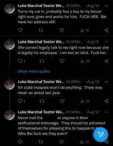 luke wenke tweet screenshot katie obsession 2023