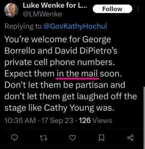 luke wenke x twitter screenshot letter writing obsession 2023