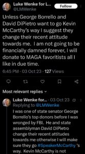 luke wenke self-pity demands owed  twitter screenshot
