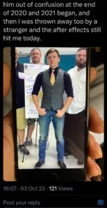 luke wenke twitter x screenshot benjamin ryan teeter obsession 2023