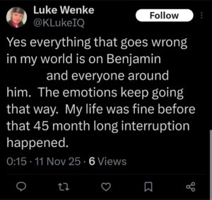 luke wenke ryan obsession twitter x screenshot 2025