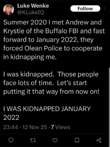 luke wenke self-pity demands owed 