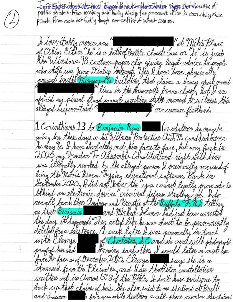 a letter from luke wenke to federal judge john sinatra jr.; march 2024