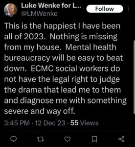 luke wenke x twitter screenshot 2023 ecmc 