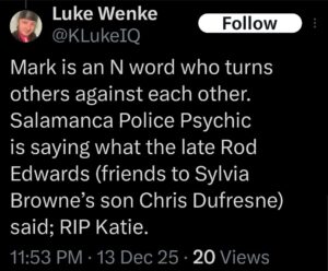 luke wenke racist tweet n word