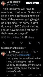 luke wenke benjamin ryan teeter obsession twitter x screenshot katie obsession