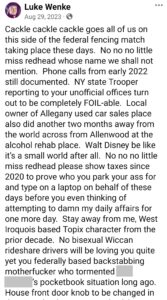 luke wenke facebook screenshot katie obsession 2023