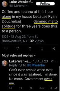 luke wenke x twitter screenshot incel talk 2023