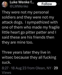 luke wenke x twitter screenshot incel talk 2023