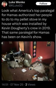 luke wenke x twitter screenshots katie obsession false allegations trespassing home invasion property damage burglary