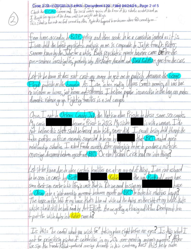 letter from luke wenke to the honorable john l. sinatra, jr.; 04/24/2024