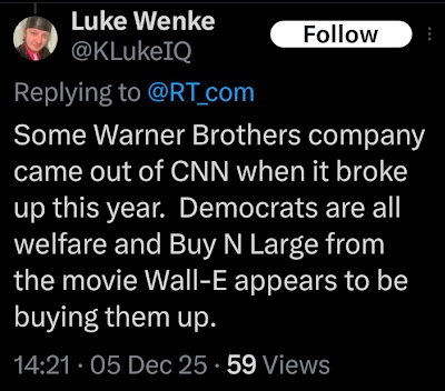 luke wenke x/twitter post mocking and shaming poor people